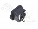 Chassisdeel/Socket C14 male met zekering